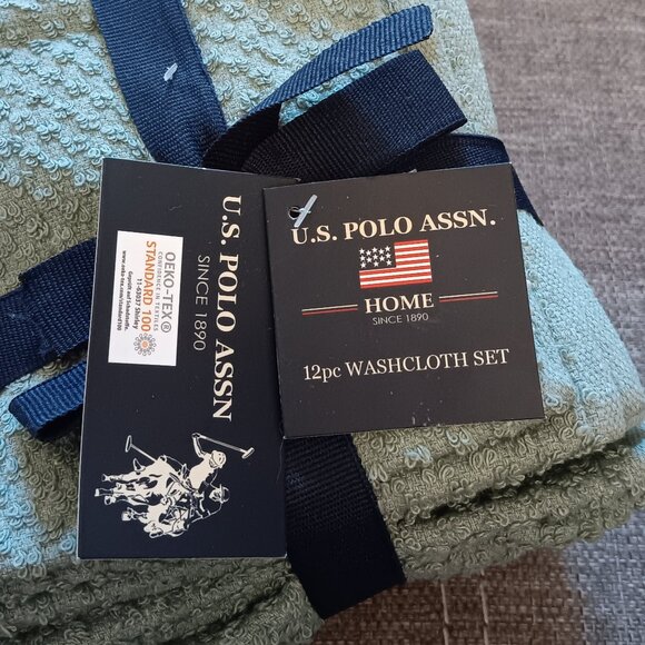 U.S. POLO ASSN. Wash Cloths (12 piece) - Picture 5 of 11
